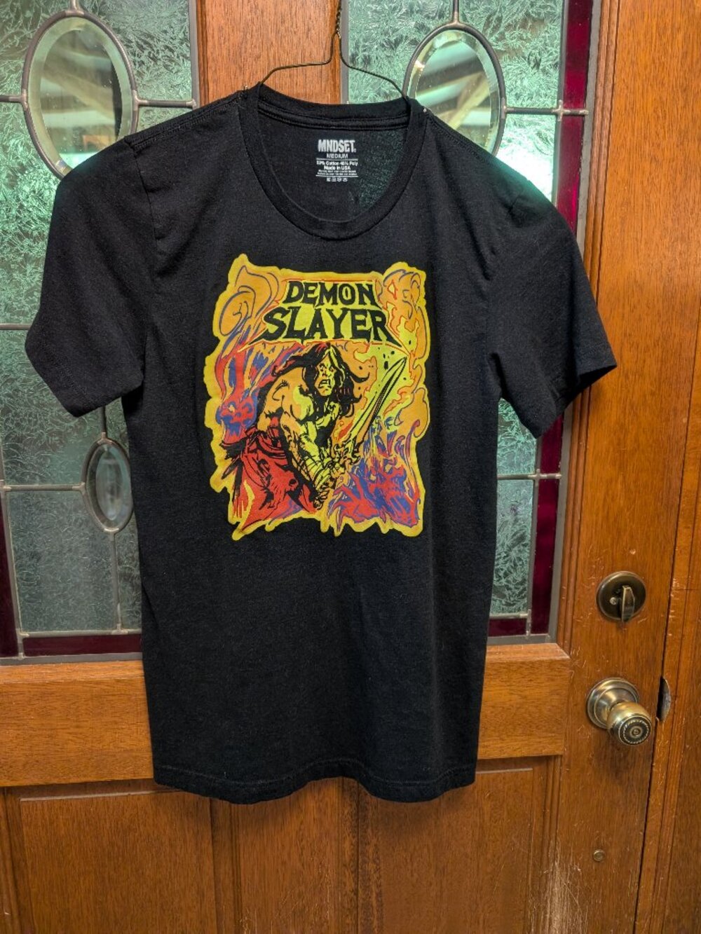 Womens Black graphic tee, size Medium